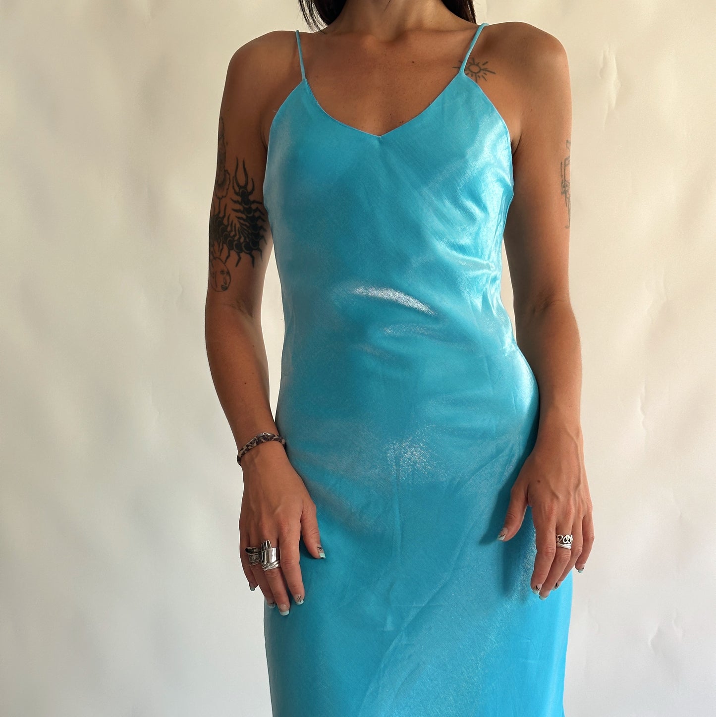 vestido vintage maxi y2k (XS)