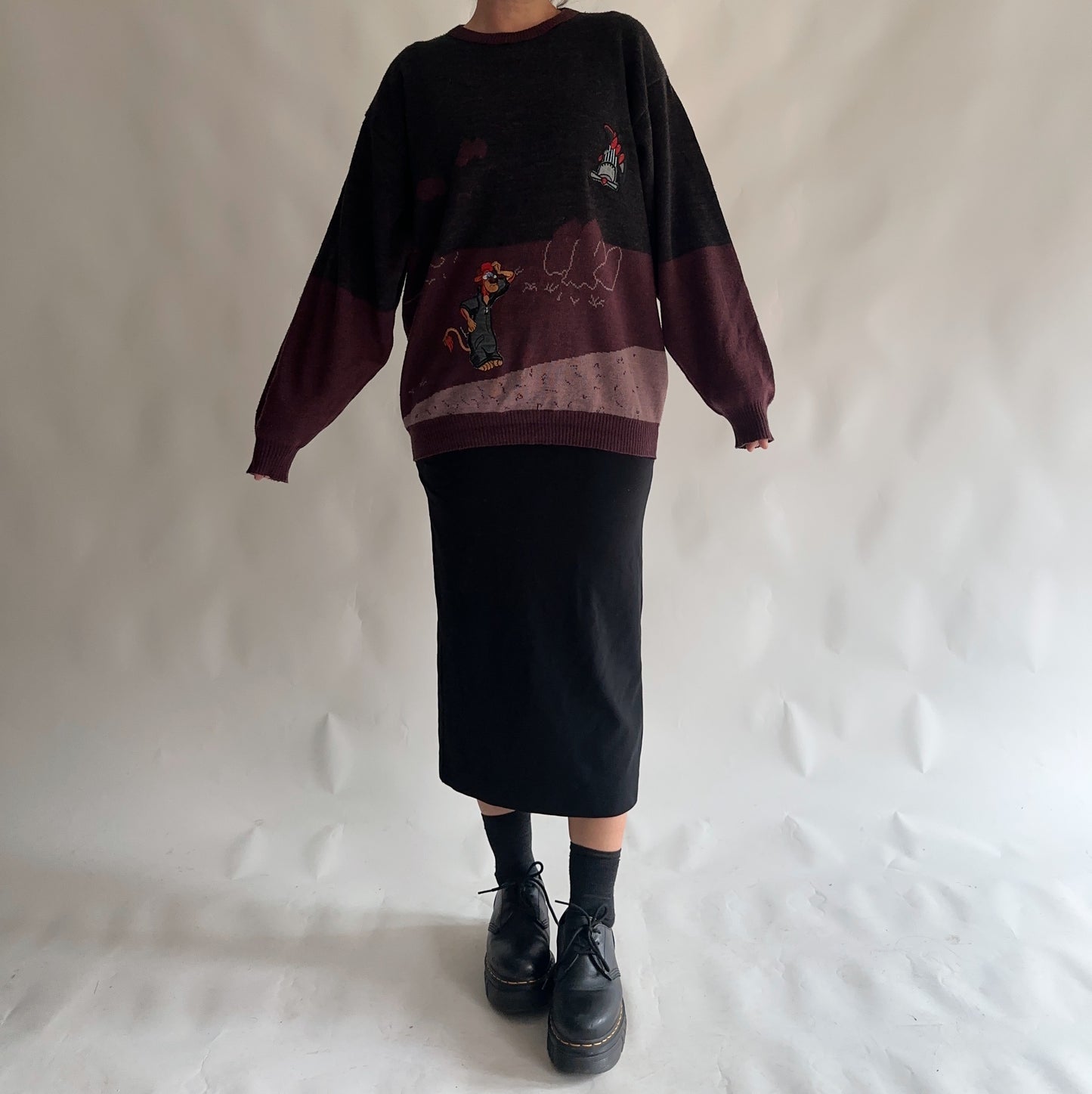 Camisola Vintage com Lã (XL)