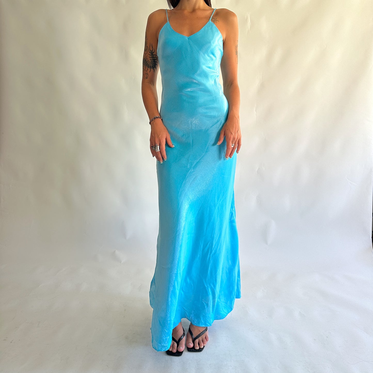vestido vintage maxi y2k (XS)
