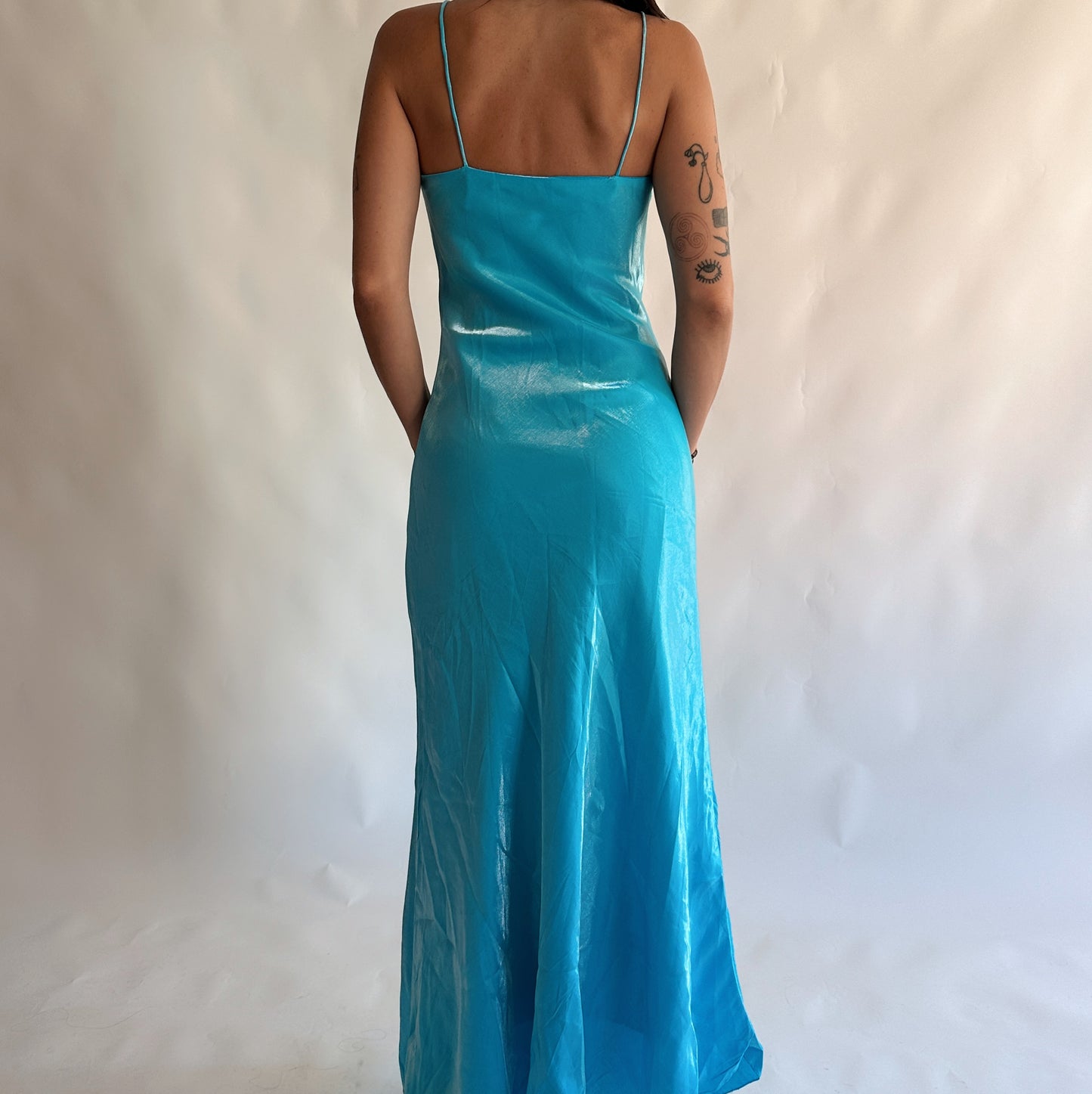 vestido vintage maxi y2k (XS)