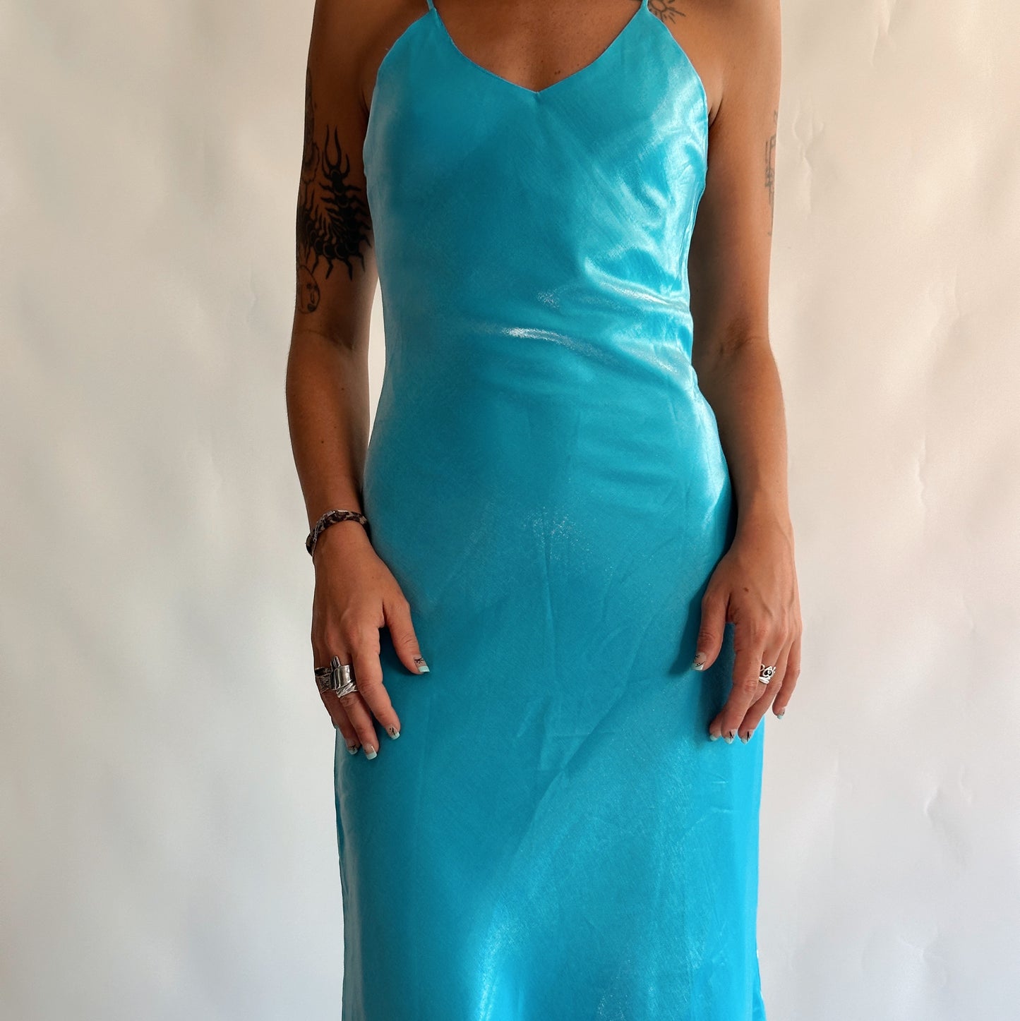 vestido vintage maxi y2k (XS)