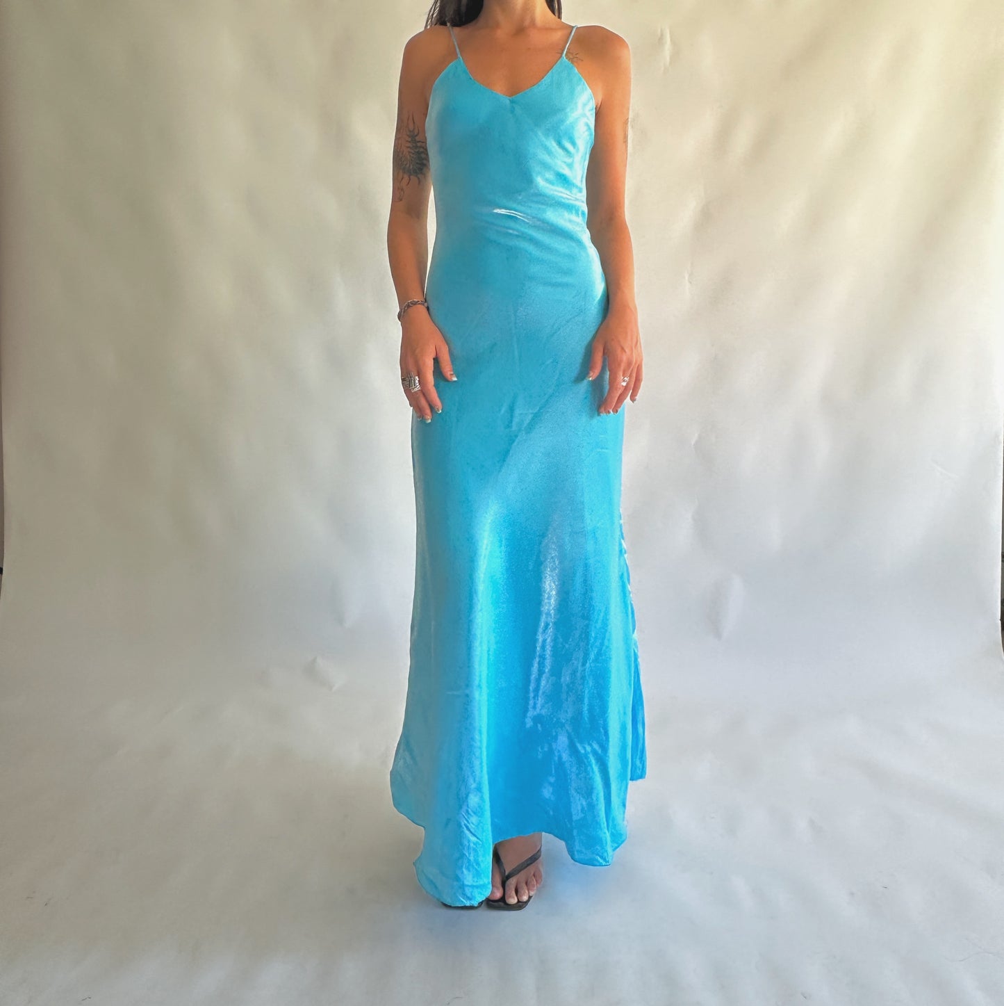 vestido vintage maxi y2k (XS)