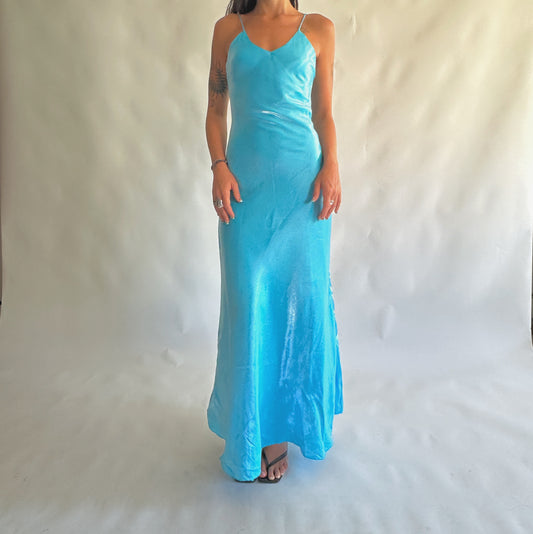 vestido vintage maxi y2k (XS)