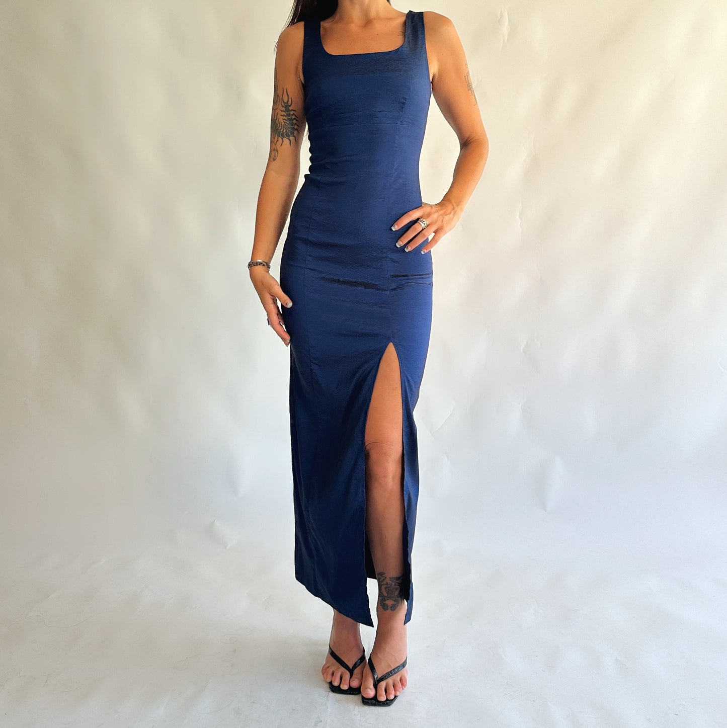vestido vintage 90s longo (S)