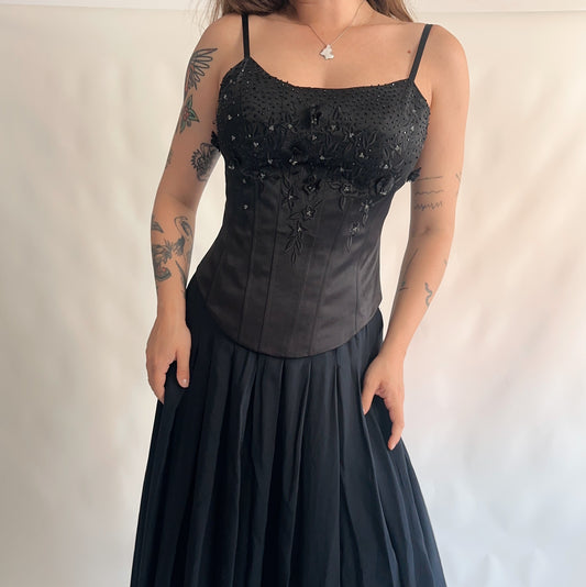 Corpete Vintage com Bordados (M-L)