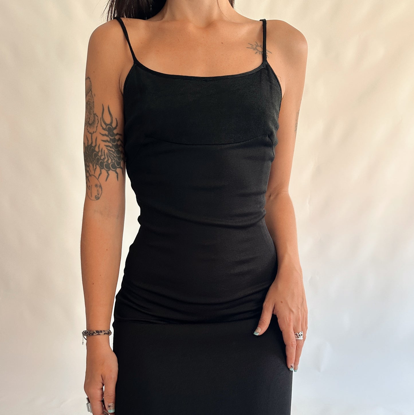 vestido vintage de cerimónia maxi 90s (S)