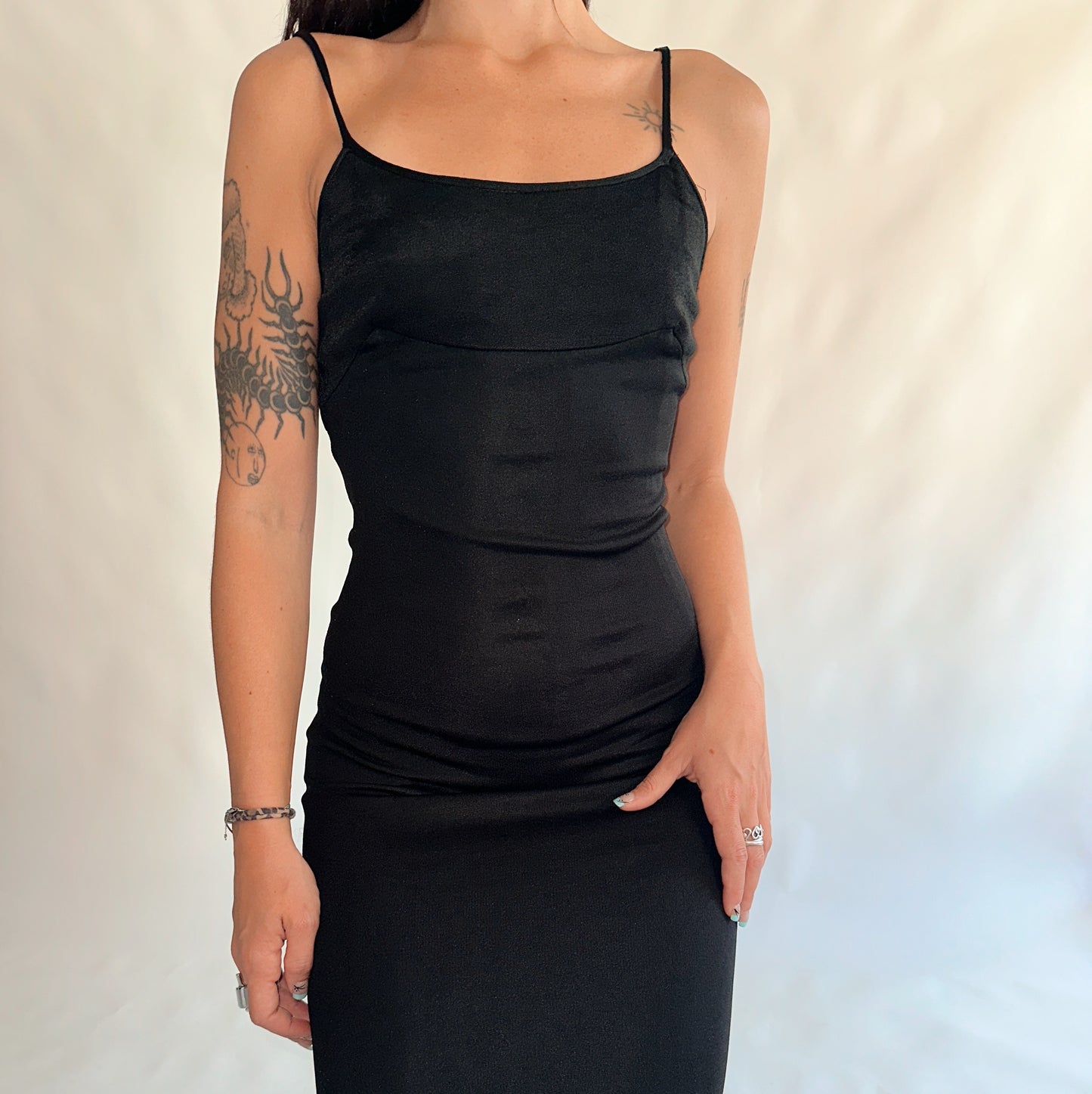 vestido vintage de cerimónia maxi 90s (S)