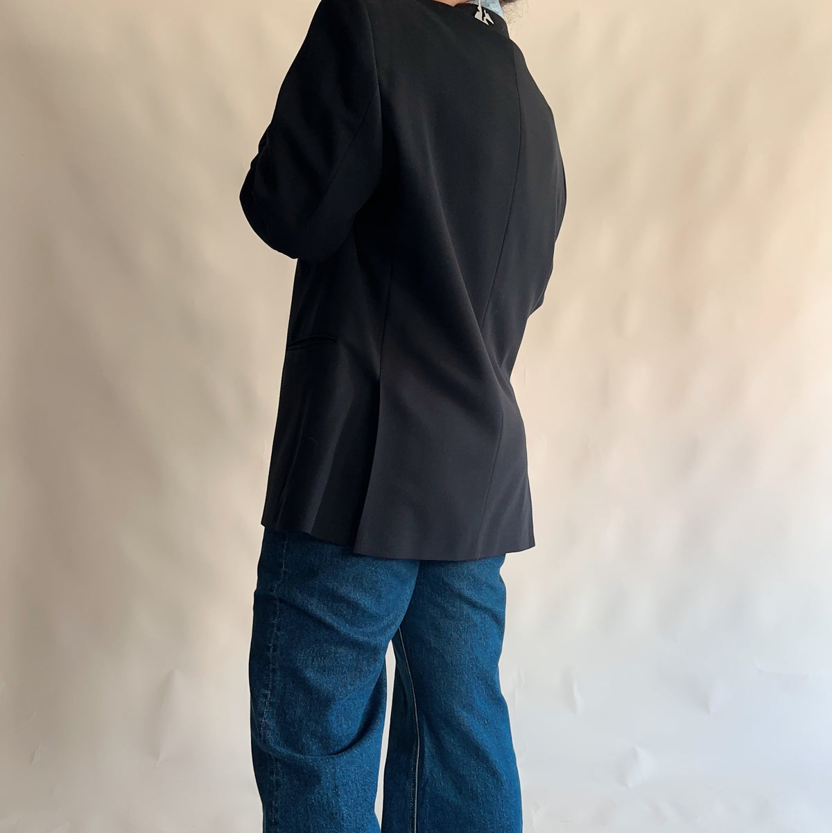 blazer vintage 100% lã virgem (XL)