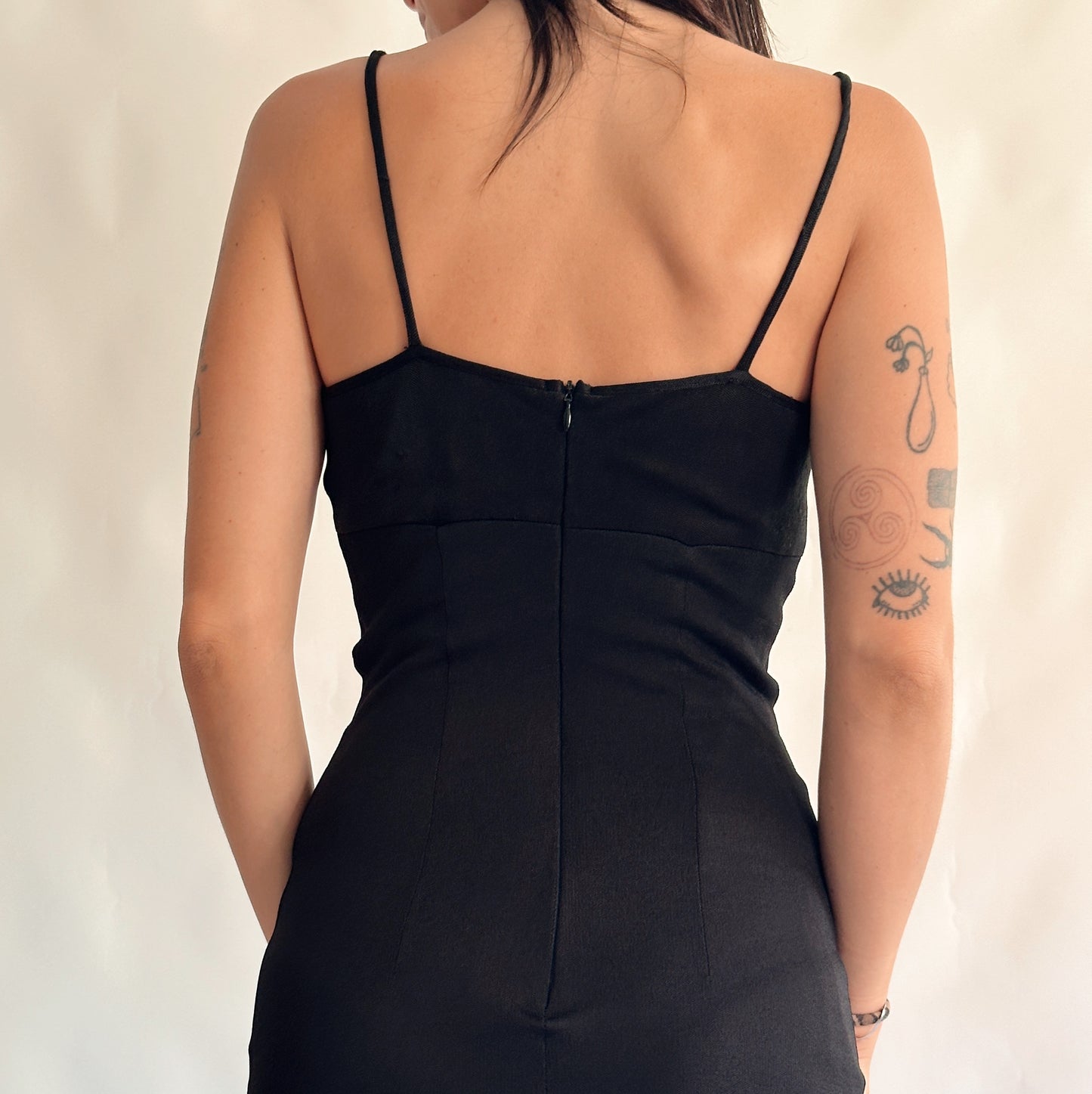 vestido vintage de cerimónia maxi 90s (S)