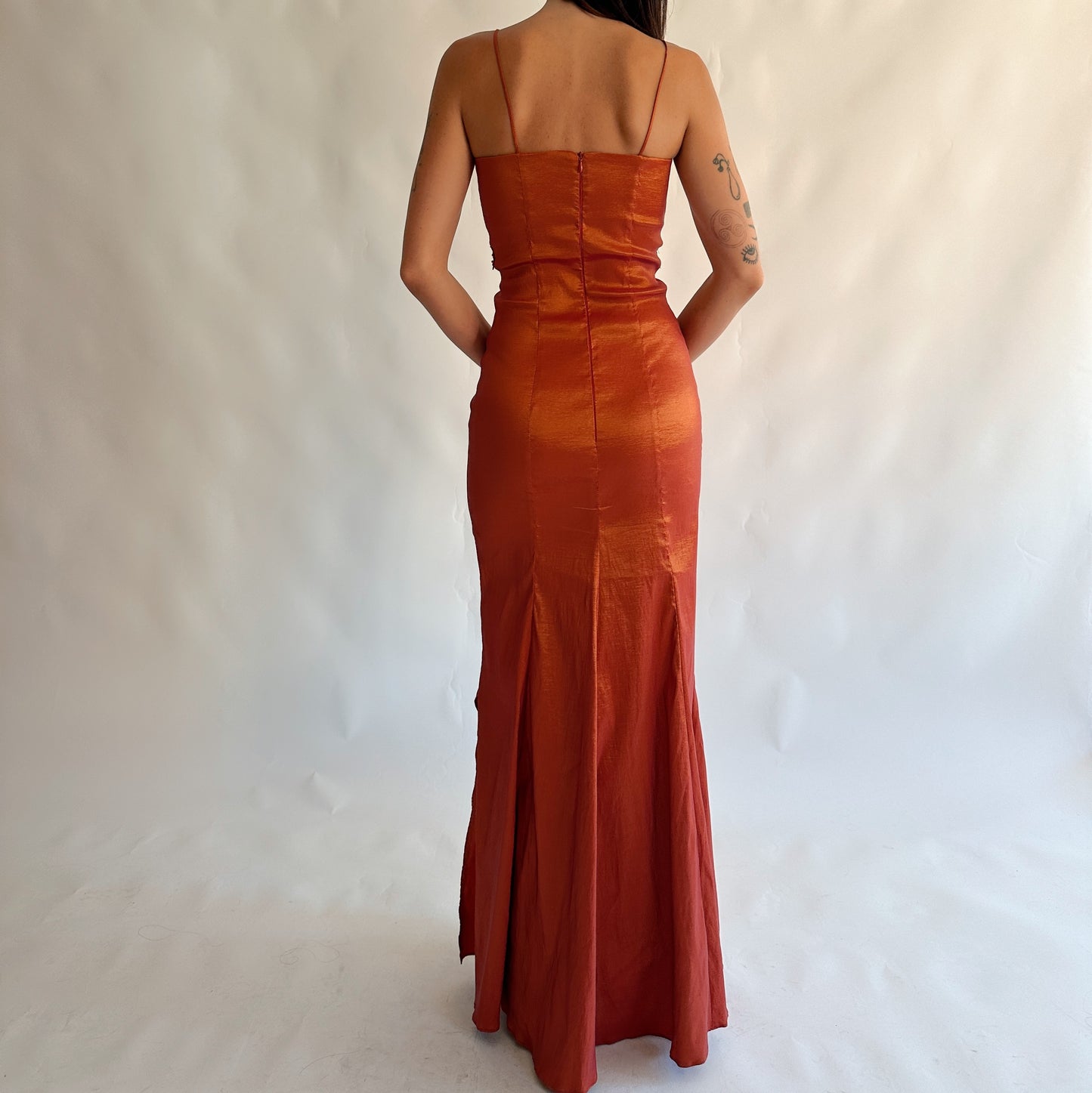 vestido vintage 90s de festa (XS-S)