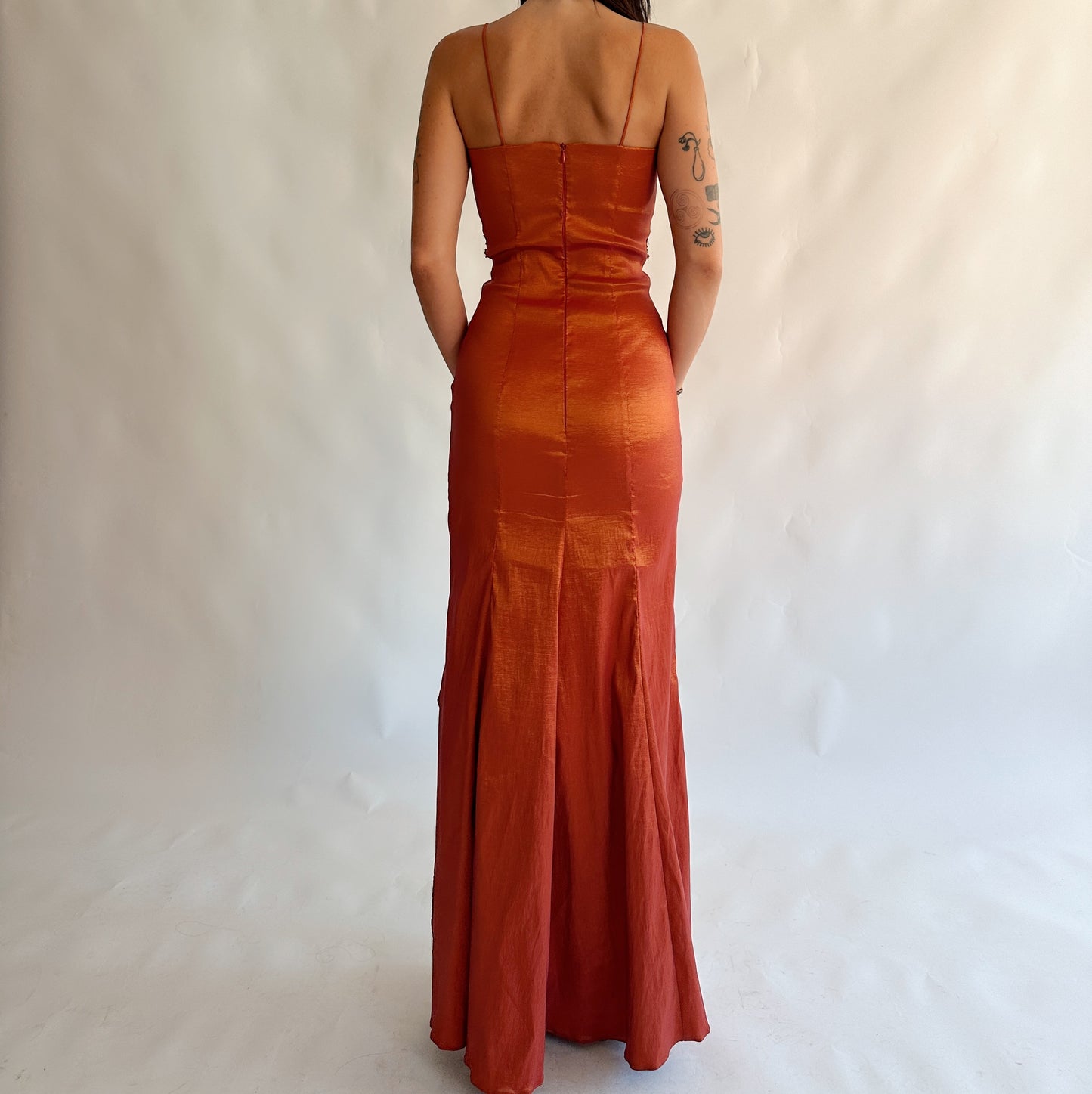 vestido vintage 90s de festa (XS-S)