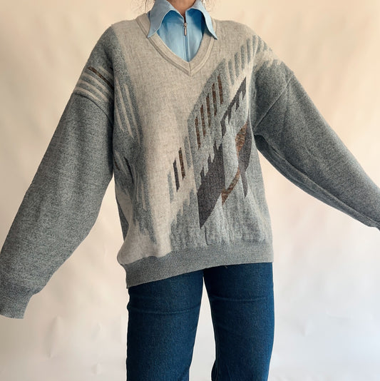 camisola vintage lã + acrilico (XL)