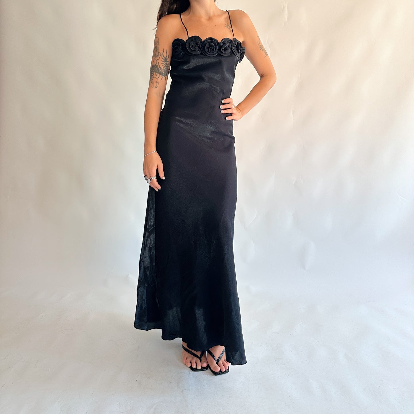 vestido vintage maxi y2k (XS-S)