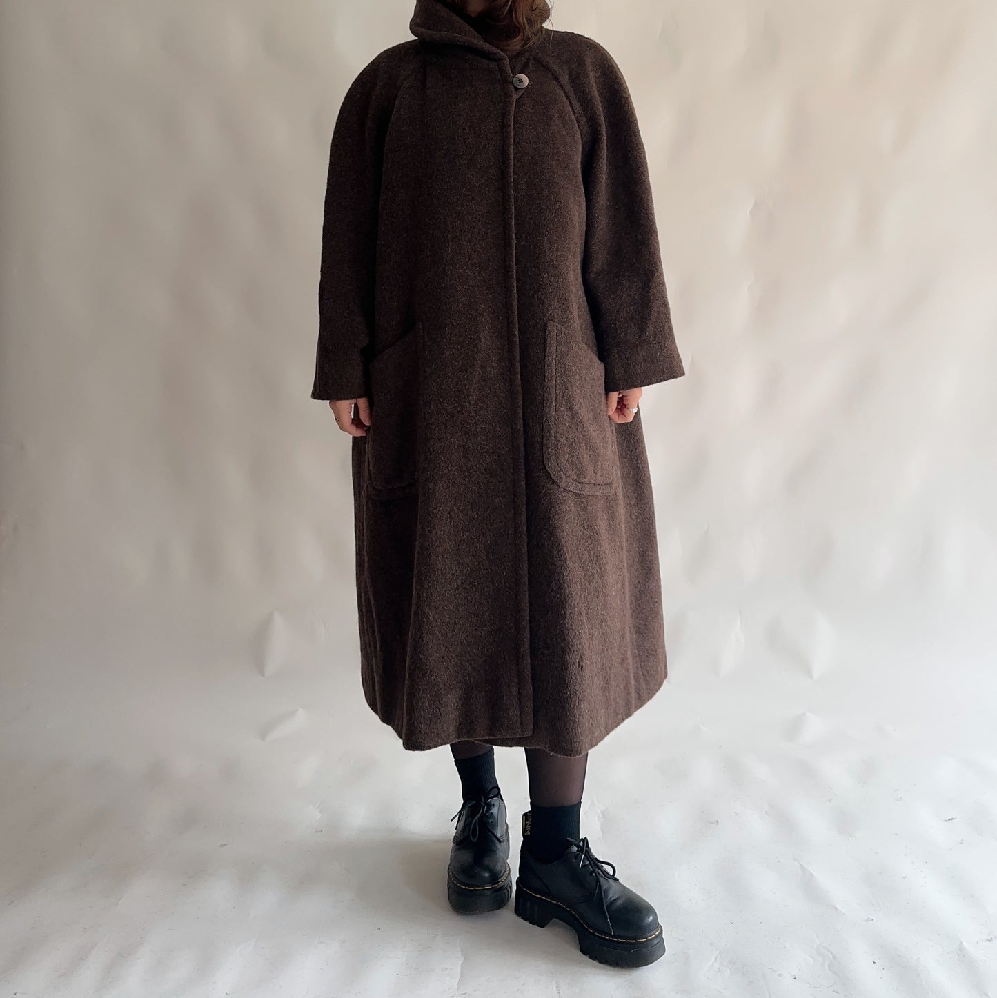 Casaco Vintage Lã - Alpaca - Mohair (XL)