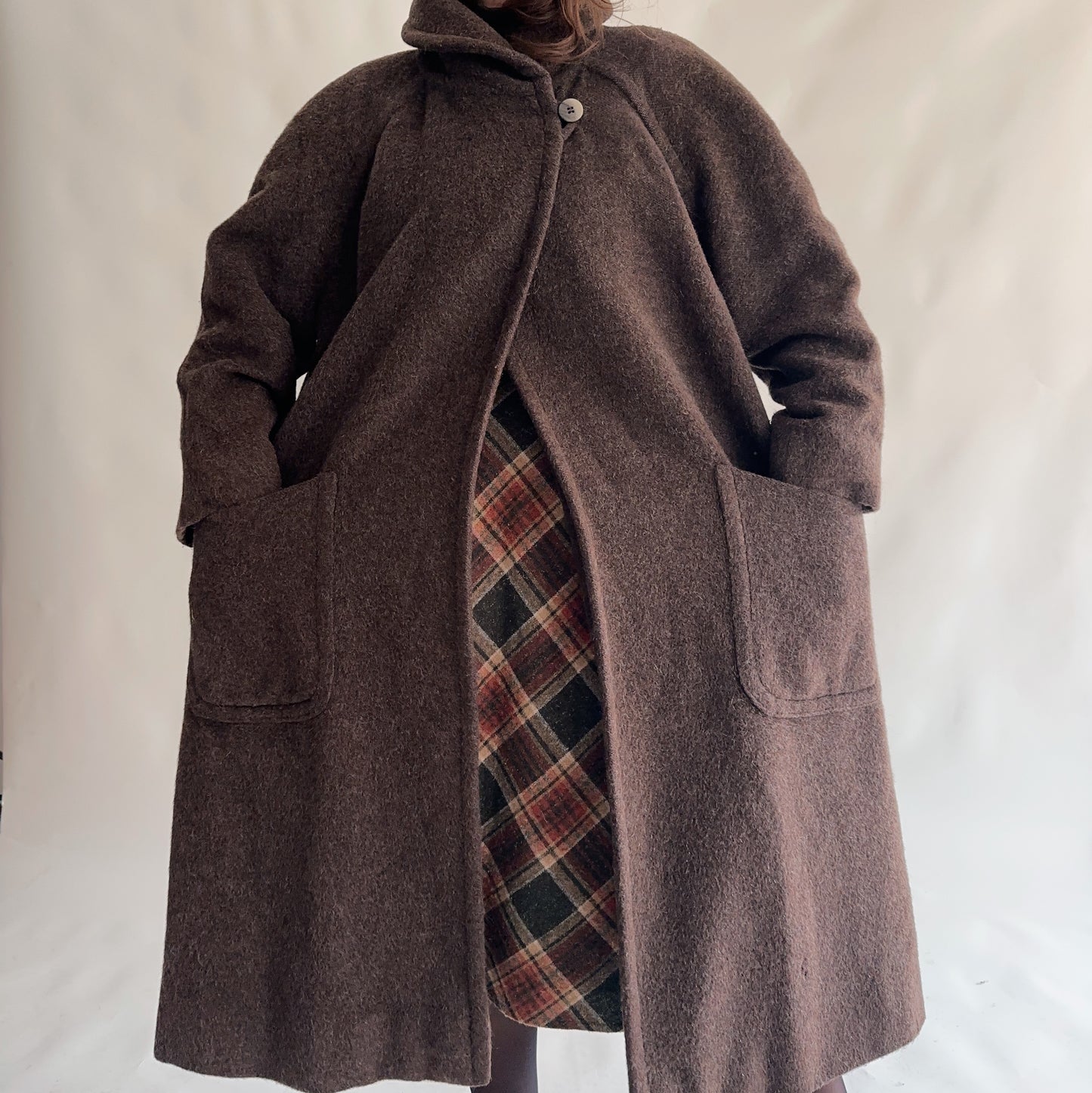 Casaco Vintage Lã - Alpaca - Mohair (XL)