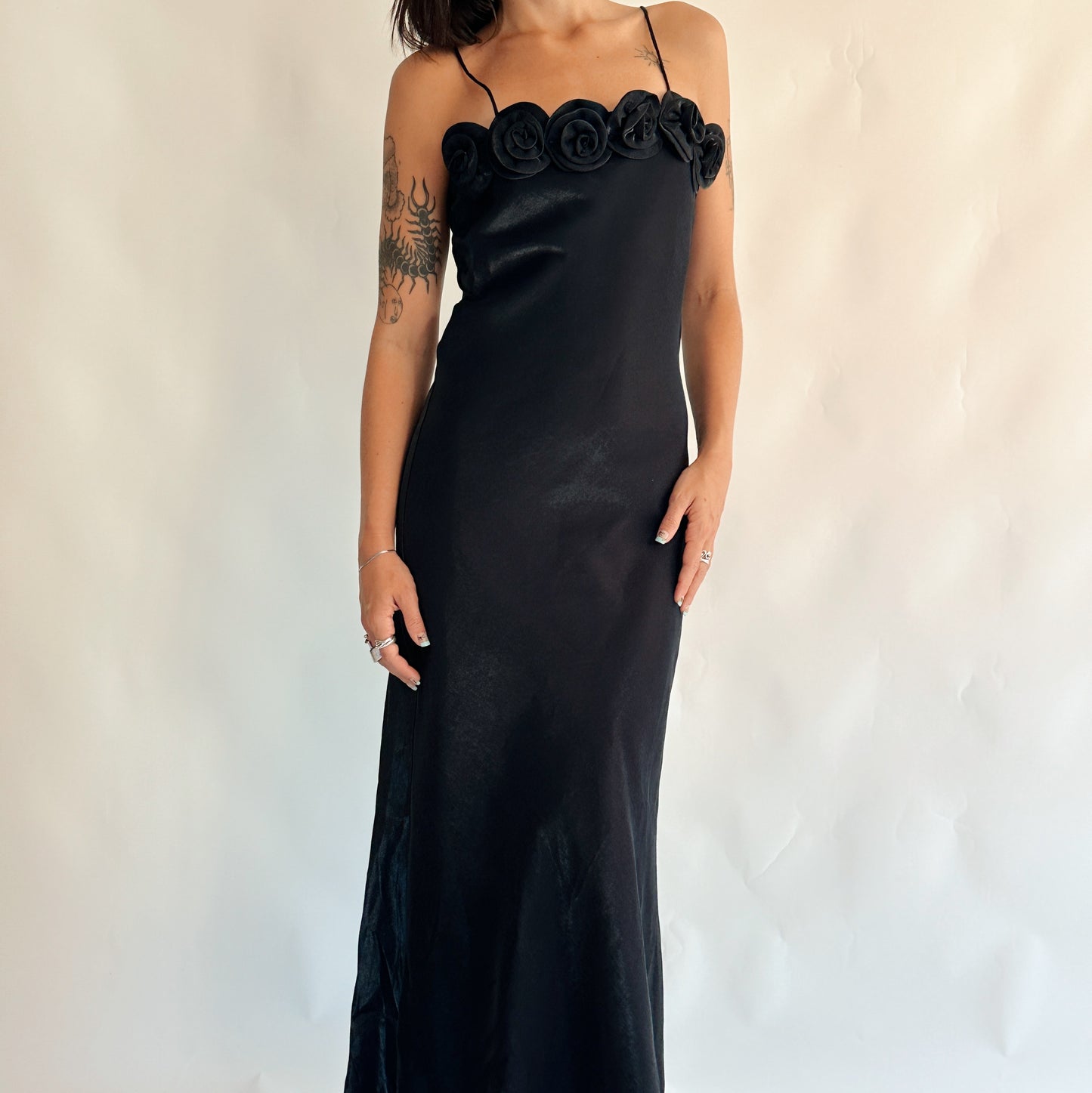 vestido vintage maxi y2k (XS-S)