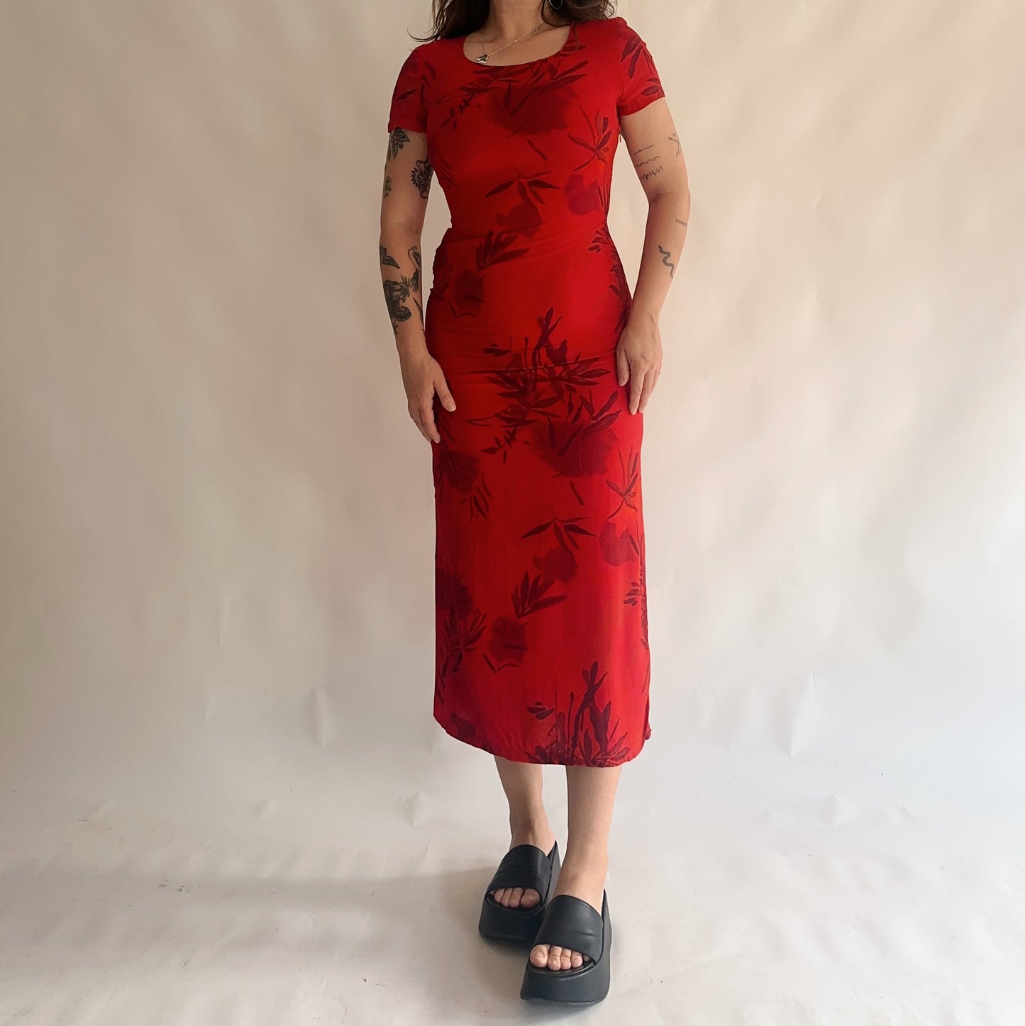 vestido vintage 90s longo (M)