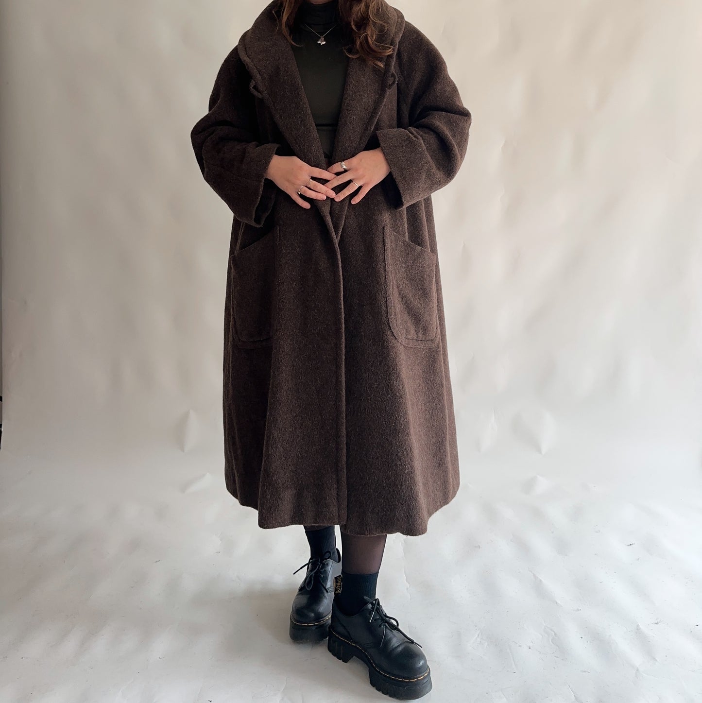 Casaco Vintage Lã - Alpaca - Mohair (XL)