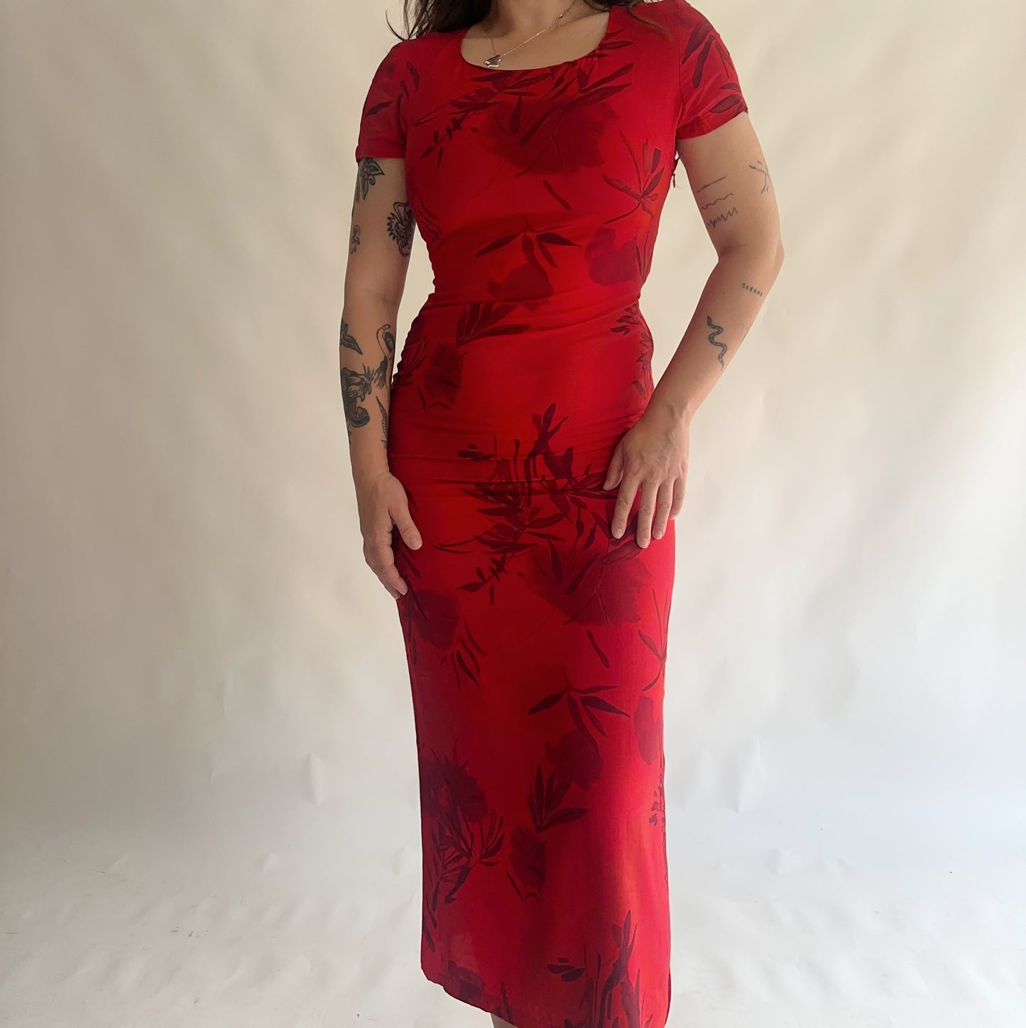 vestido vintage 90s longo (M)