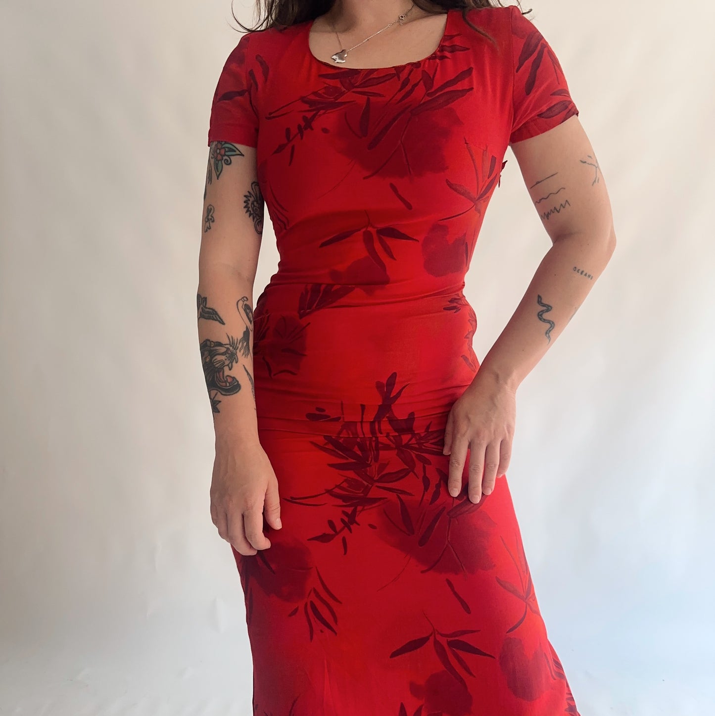 vestido vintage 90s longo (M)