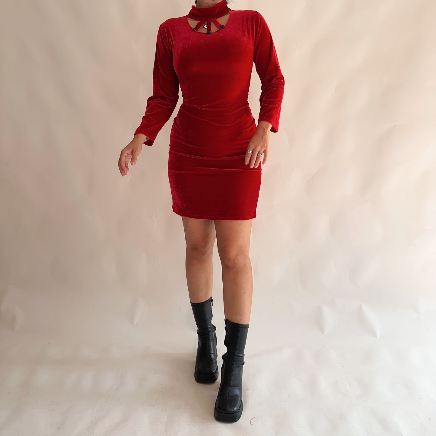 Vintage Velvet Dress (L)