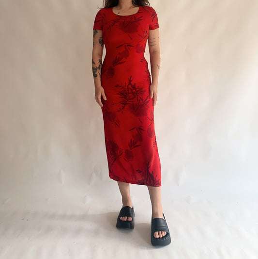 vestido vintage 90s longo (M)