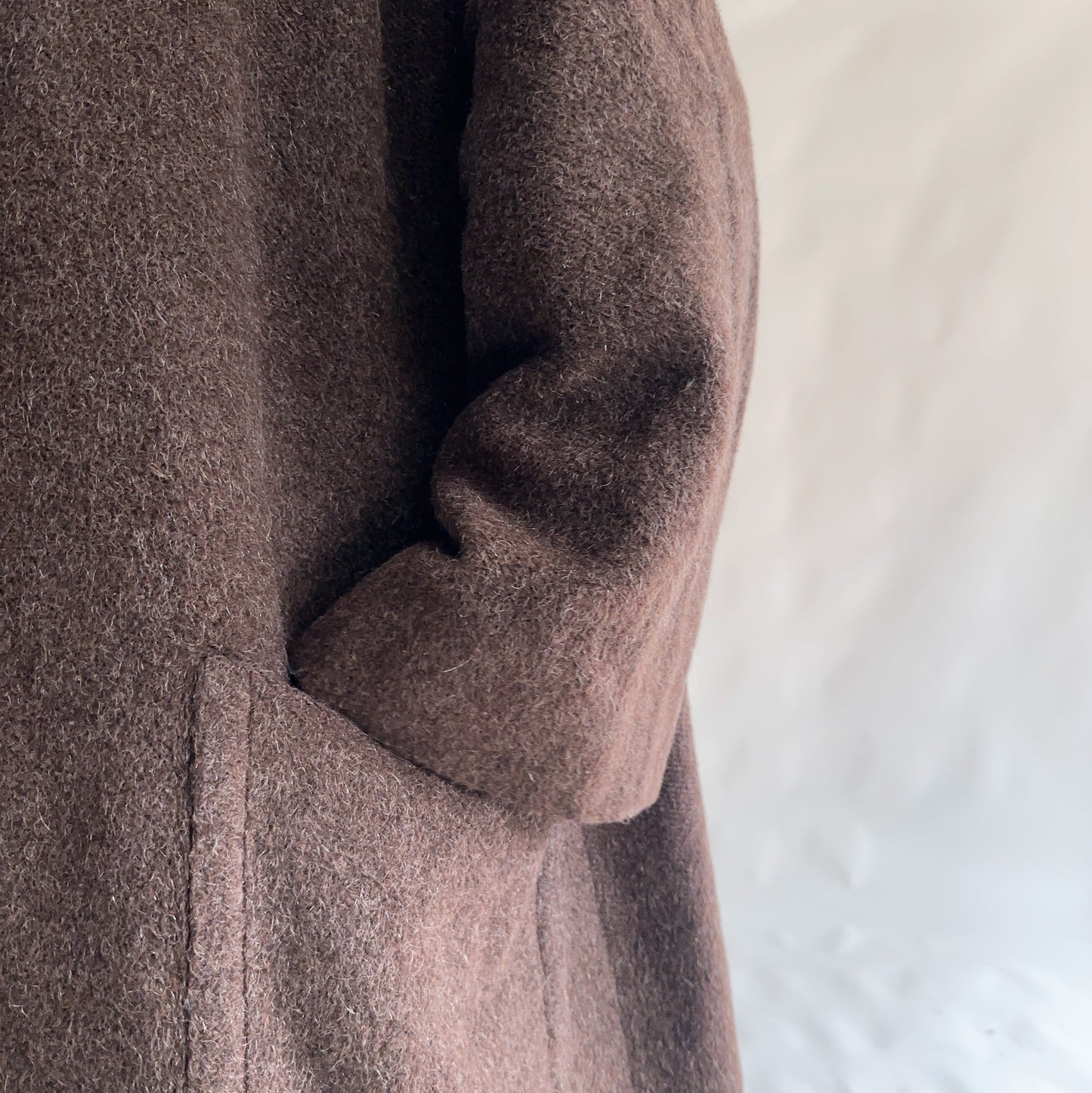 Casaco Vintage Lã - Alpaca - Mohair (XL)