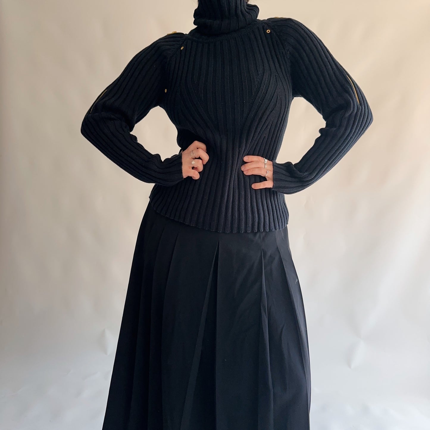 camisola vintage y2k gola alta (M-L)