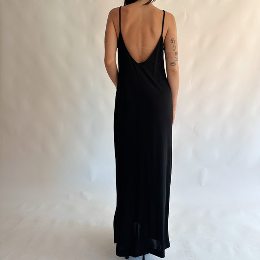 vestido vintage longo minimalista (M)