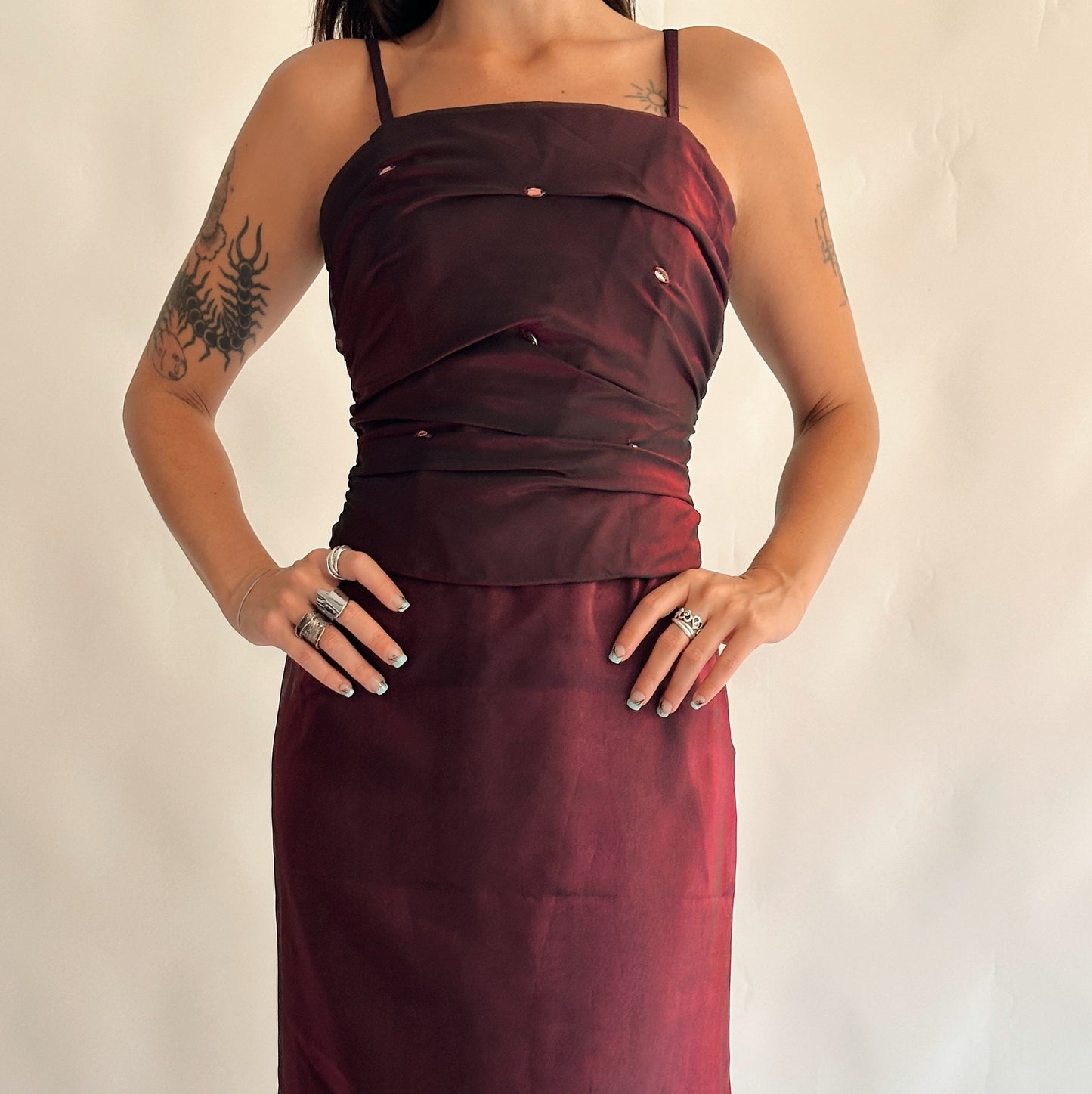 Vestido maxi de festa (S-M)