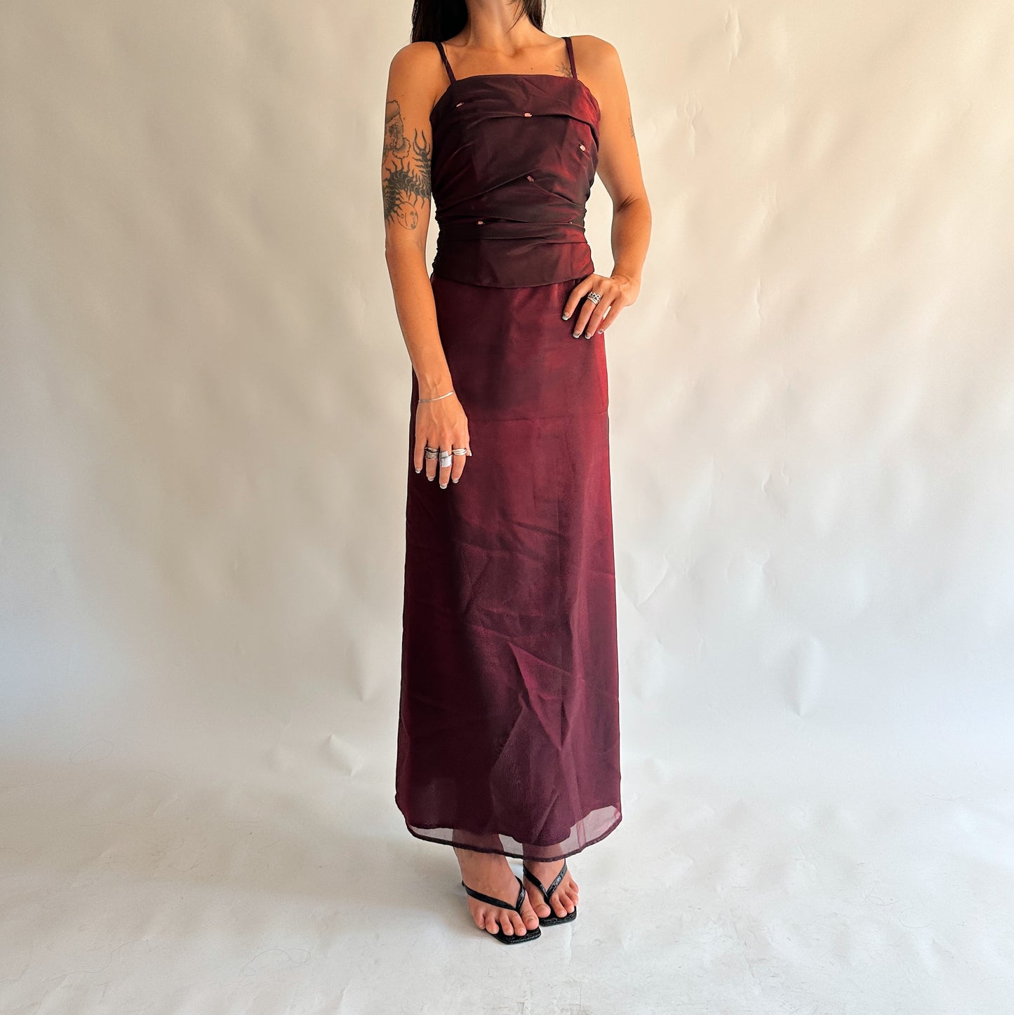 Vestido maxi de festa (S-M)