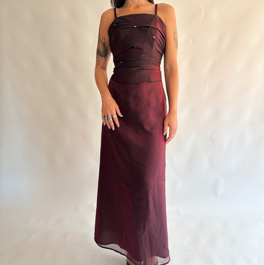 Vestido maxi de festa (S-M)