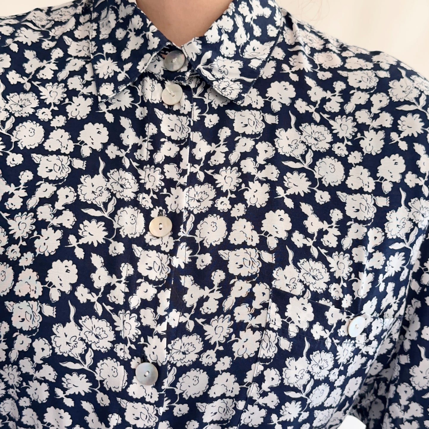 camisa vintage floral (L-XL)