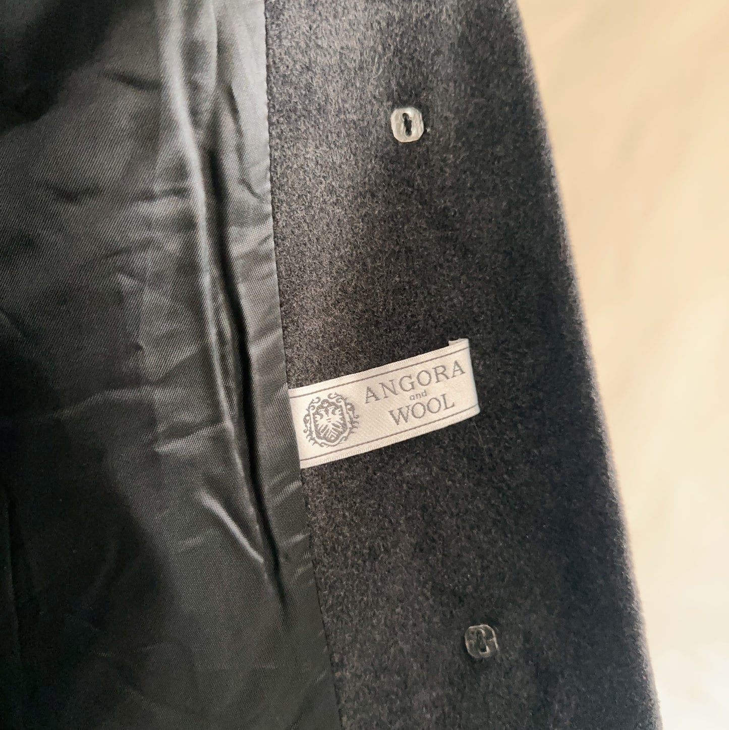 Sobretudo Vintage Lã + Angorá (L)