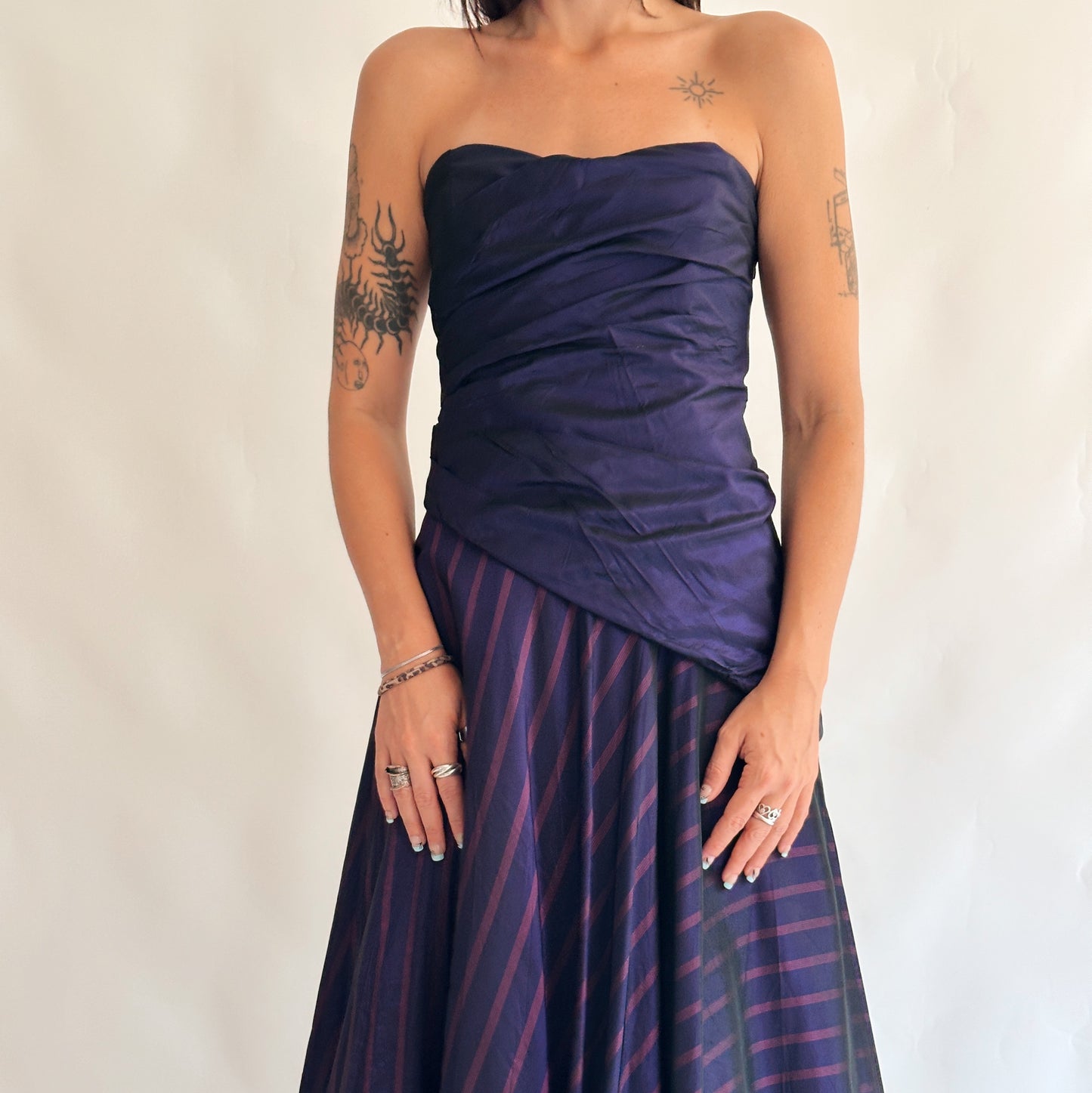 vestido vintage maxi (M)