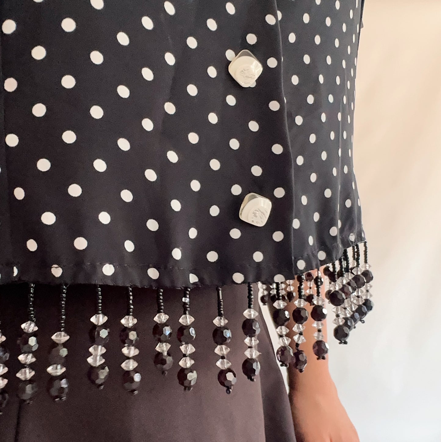 top vintage polka dot (M-L)