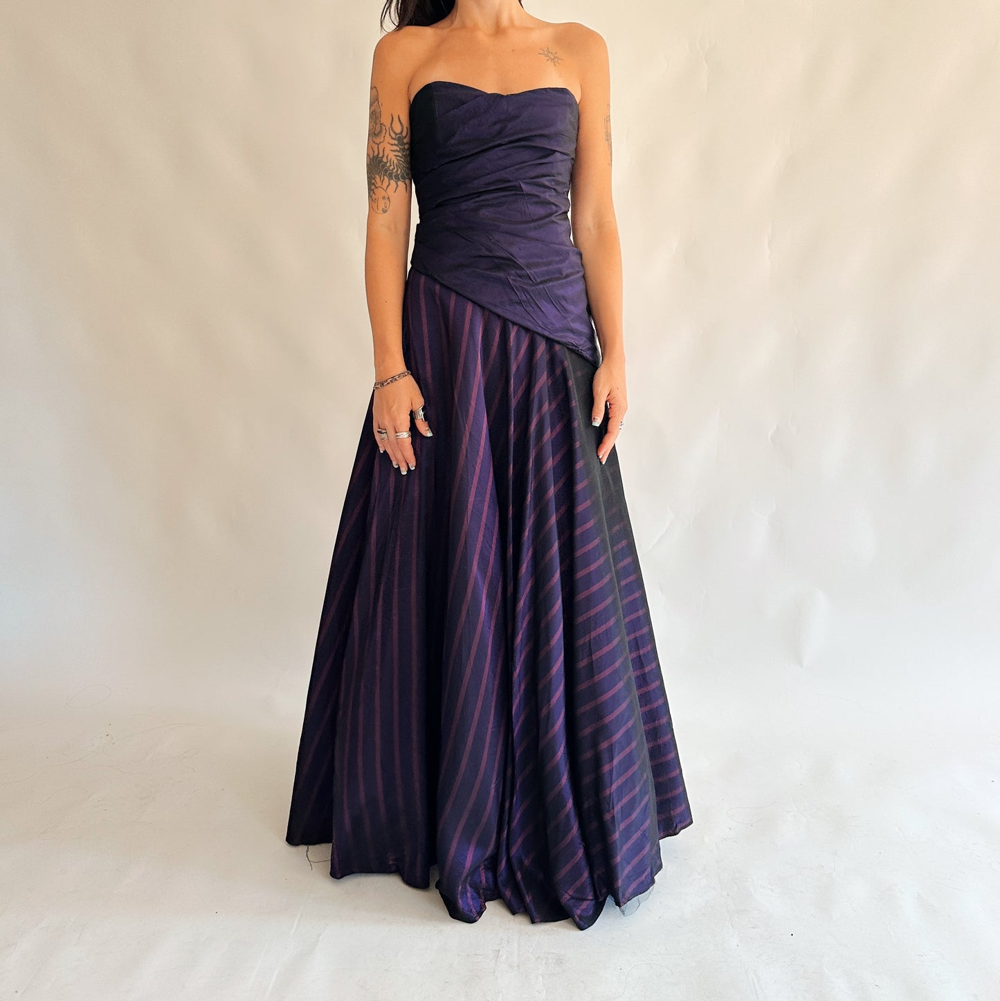 vestido vintage maxi (M)