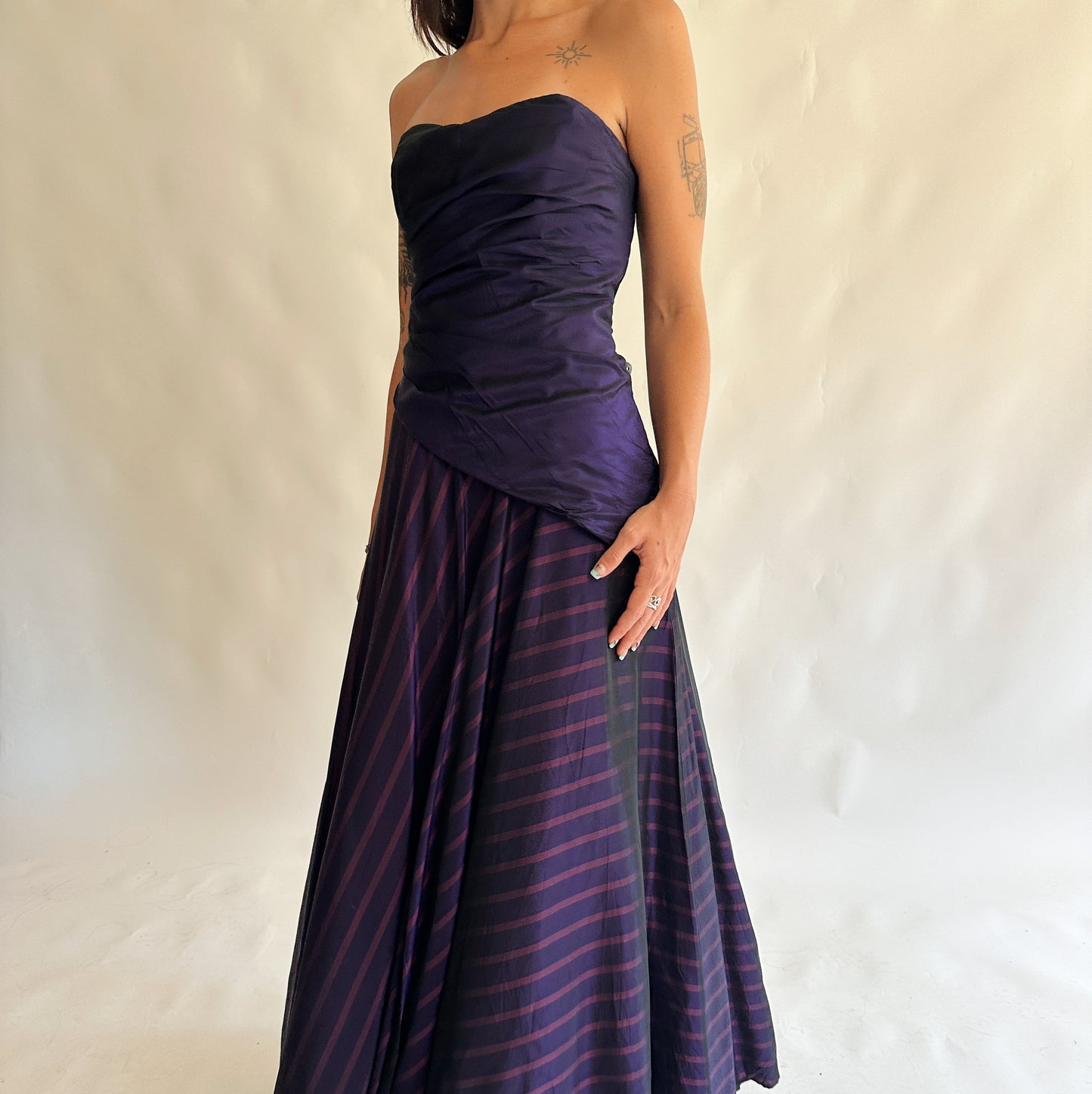 vestido vintage maxi (M)