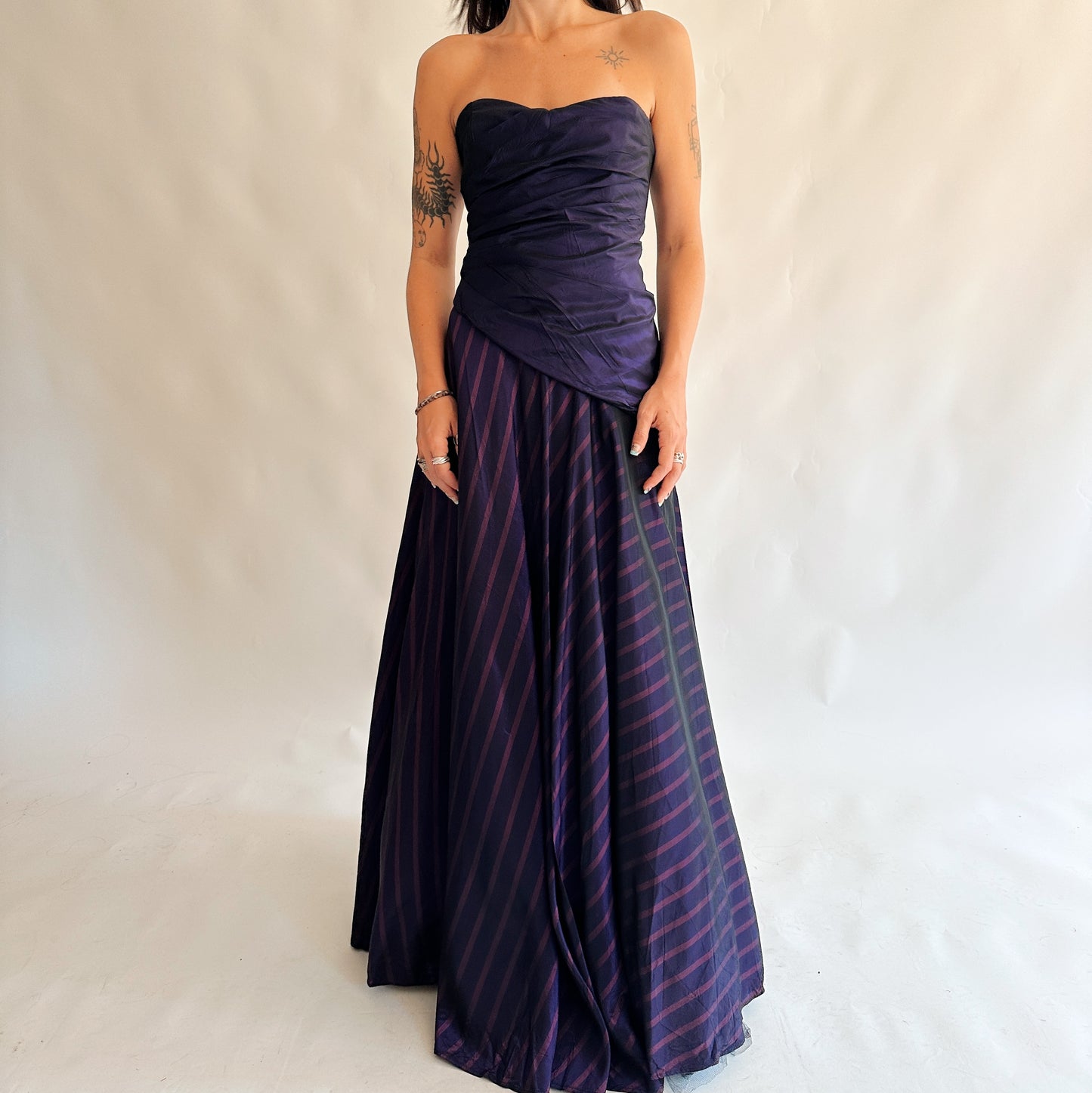 vestido vintage maxi (M)