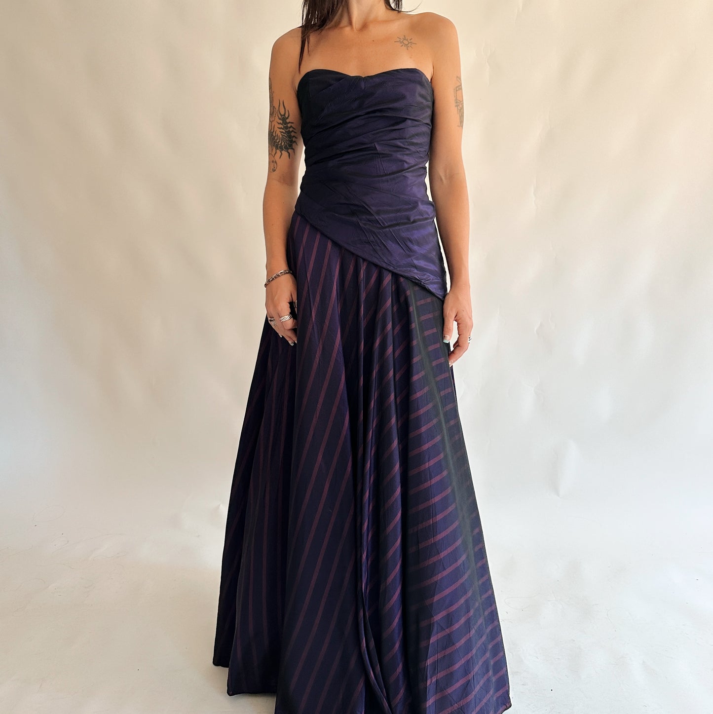 vestido vintage maxi (M)