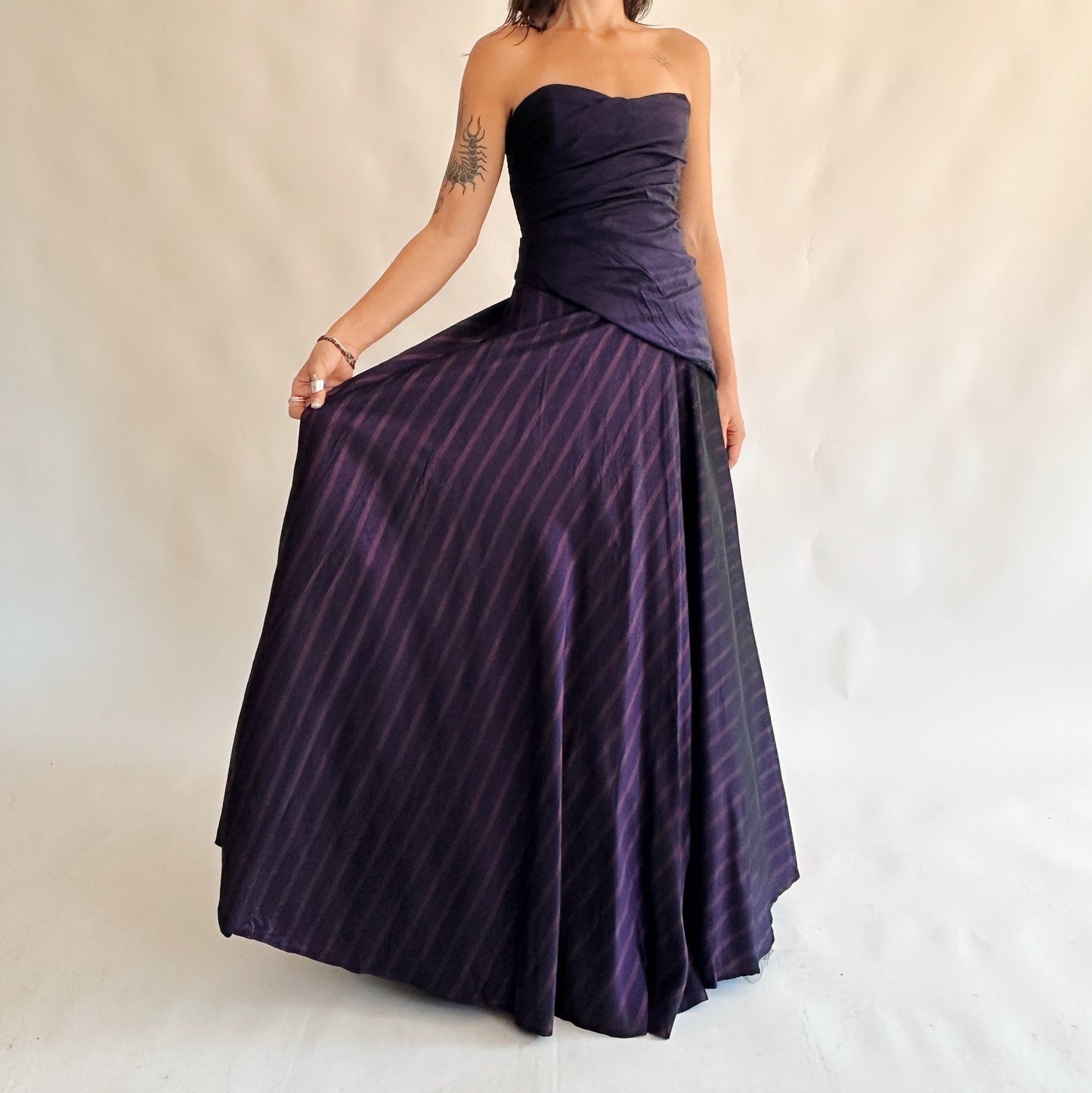 vestido vintage maxi (M)
