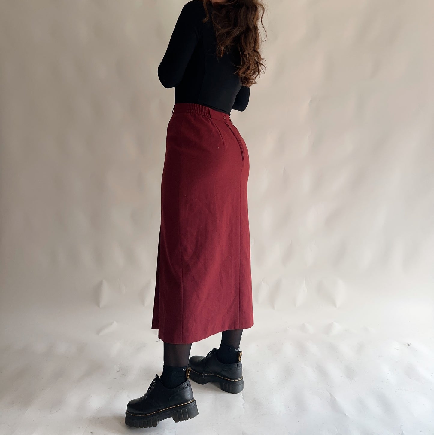Saia Vintage Bordeaux de Inverno /L)
