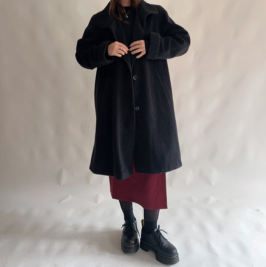 Sobretudo Vintage Lã + Angorá (L)