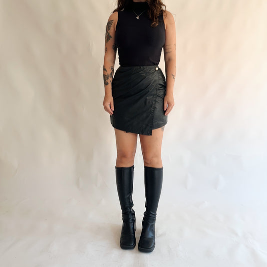 saia vintage de pele (M)