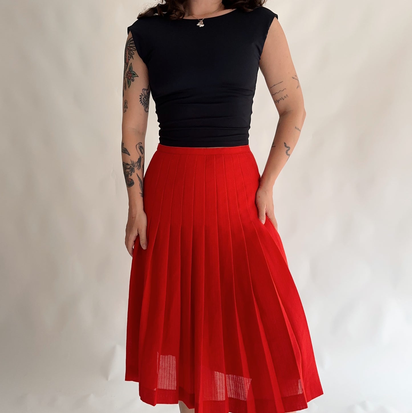 Vintage pleated skirt (S)