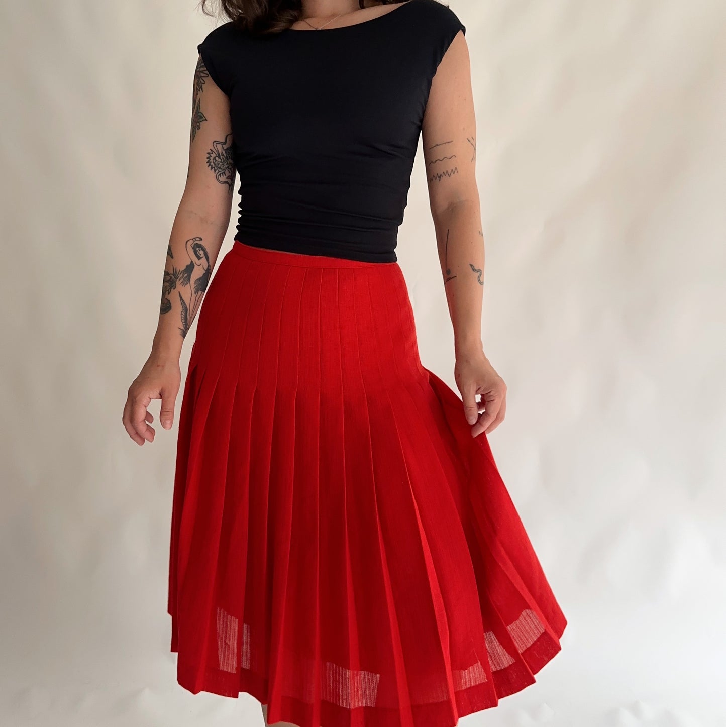 Vintage pleated skirt (S)
