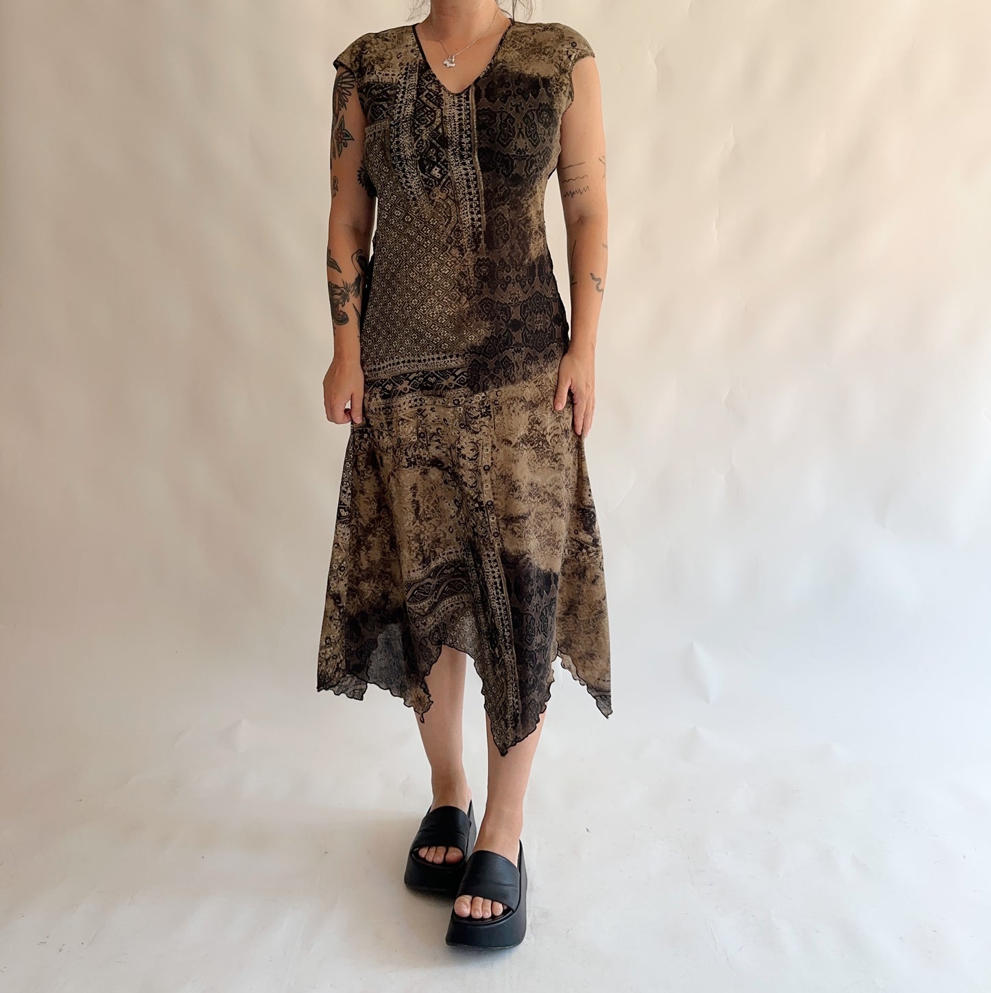 vestido vintage italiano y2k (L)