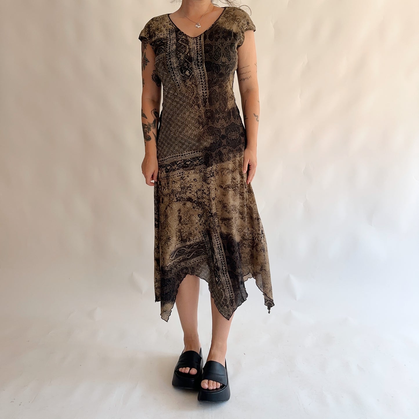 vestido vintage italiano y2k (L)