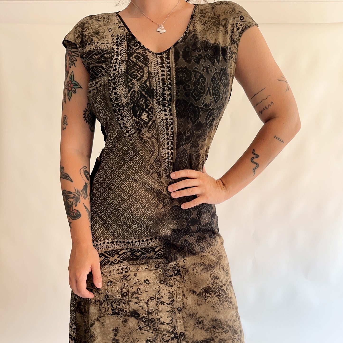 vestido vintage italiano y2k (L)