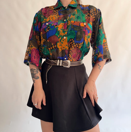 camisa vintage italiana (M)